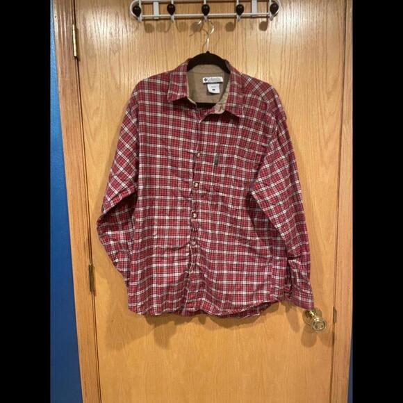 Columbia Red Flannel - Size L - Picture 1 of 3